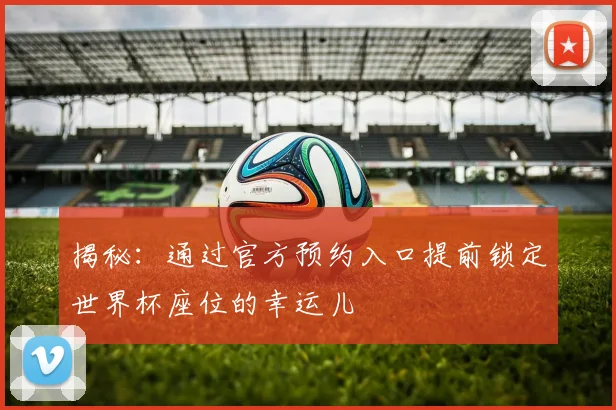 揭秘：通过官方预约入口提前锁定世界杯座位的幸运儿